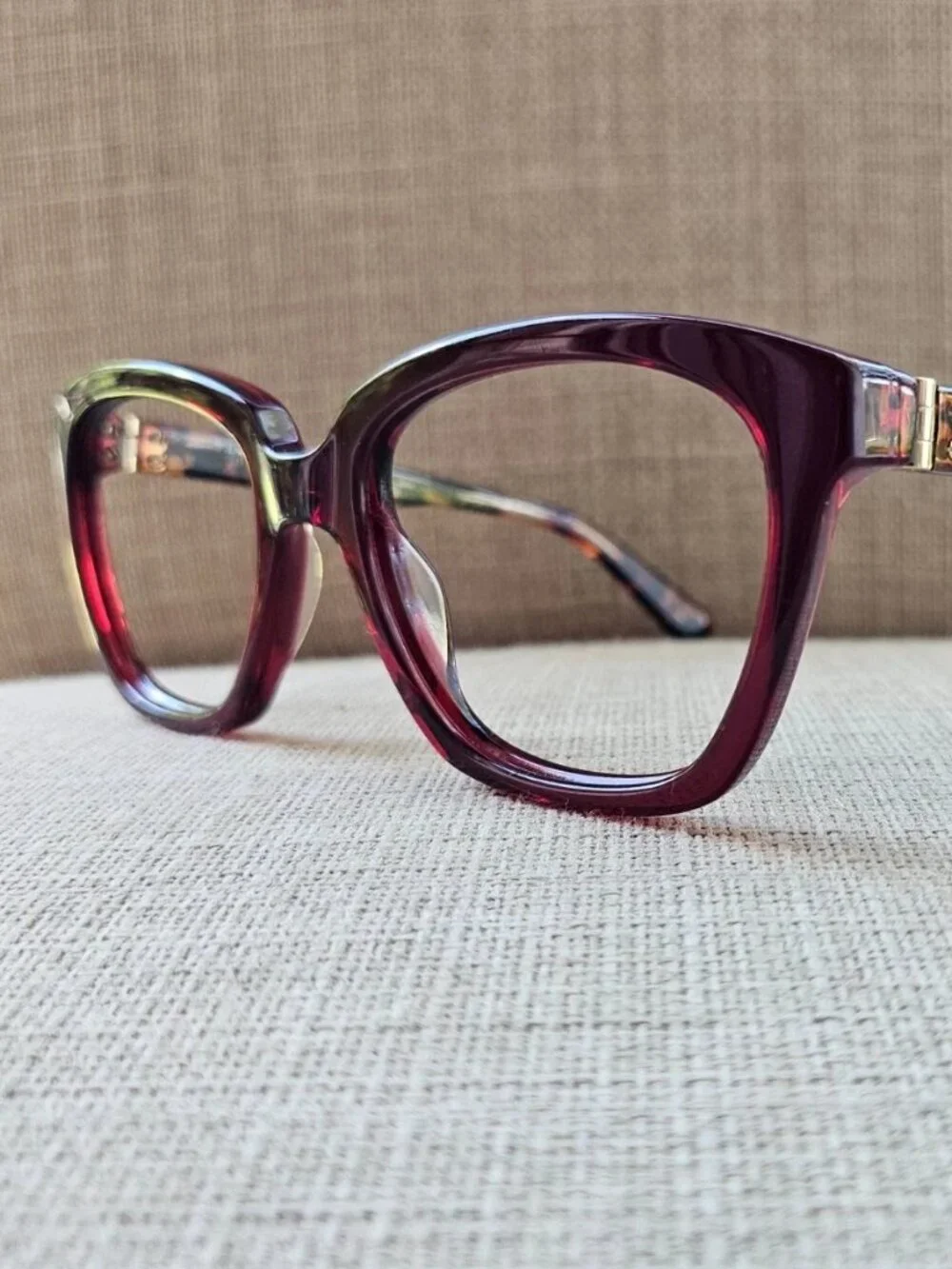 Calvin Klein Collection Eyeglasses Frame Burgundy Eyewear CK7989 Unisex Glasses